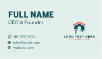 Home Builder Paint Brush Business Card Image Preview