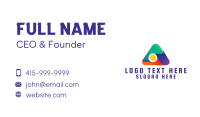 Multicolor Tech Letter A Business Card Image Preview