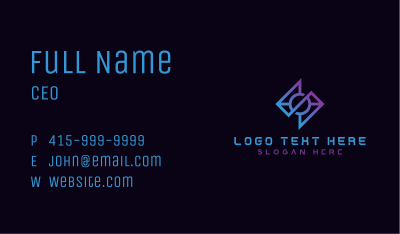 Tech Software Programmer Business Card Image Preview