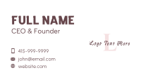 Beauty Fashion Boutique Business Card Image Preview