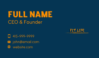 Dripping Graffiti Mural Business Card Image Preview