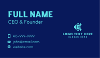 Blue Marine Letter E  Business Card Image Preview