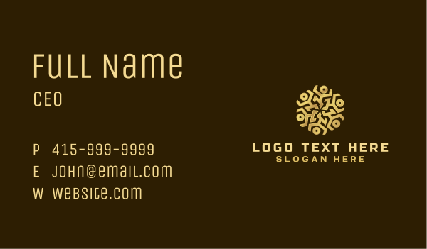 Community Tribe People Business Card Design Image Preview