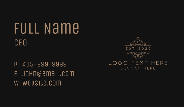 Luxury Fine Dining Restaurant Business Card Design Image Preview