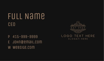 Luxury Fine Dining Restaurant Business Card Image Preview