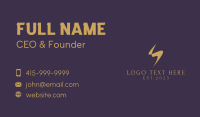 Creative Agency Letter S  Business Card Design