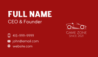Minimalist Convertible Car  Business Card Image Preview