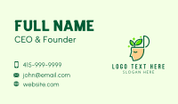 Leaf Human Mind  Business Card Image Preview