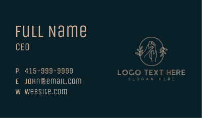 Premium Organic Foot Massage Business Card Image Preview