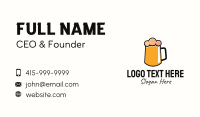 Minimalist Orange Beer Business Card Image Preview