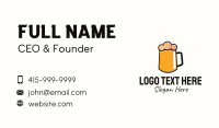 Minimalist Orange Beer Business Card Image Preview