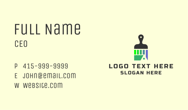 Home Roof Painting  Business Card Design Image Preview