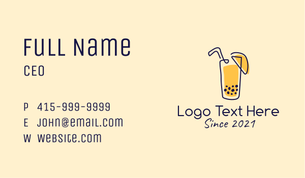 Fresh Juice Drink  Business Card Design Image Preview
