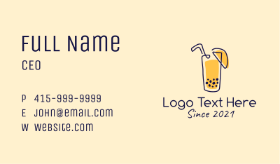 Fresh Juice Drink  Business Card Image Preview