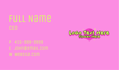 Cute Retro Smile Business Card Image Preview