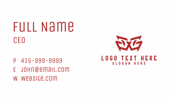 Red Esports Gaming  Business Card Design Image Preview