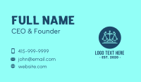 Legal Attorney Law Scales Technology Business Card Design