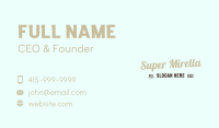 Stylish Cursive Wordmark Business Card Image Preview