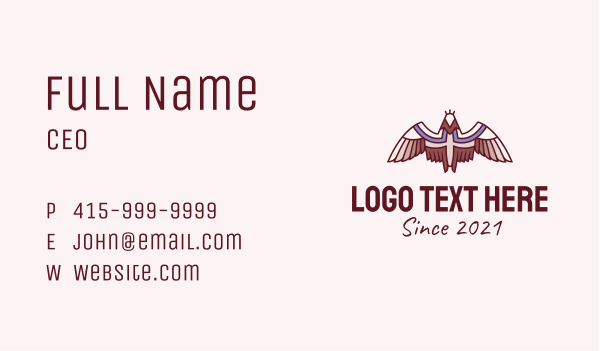 Tribal Eagle  Business Card Design Image Preview