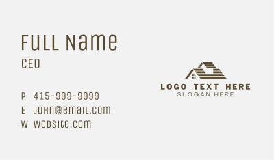Roofing House Property Business Card Image Preview