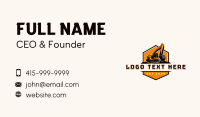 Excavation Machine Construction Business Card Preview