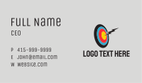 Lightning Bolt Target  Business Card Image Preview