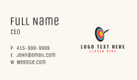 Lightning Bolt Target  Business Card Image Preview