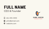 Lightning Bolt Target  Business Card Image Preview