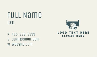 Wood Cutting Arborist Business Card Image Preview