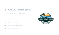 Island Beach Getaway Business Card Preview