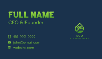 Green Droplet Letter E Business Card Image Preview