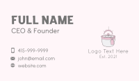 Scented Candle Gift  Business Card Design