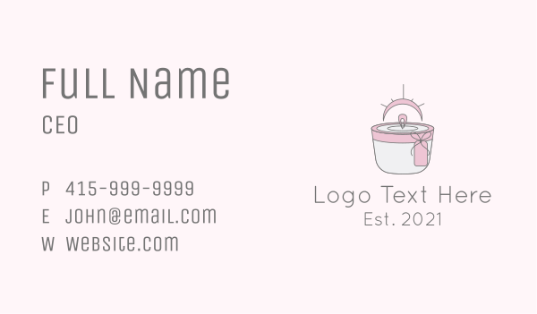 Scented Candle Gift  Business Card Design Image Preview