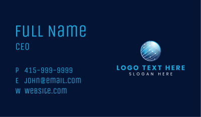 Global Network Company Business Card Image Preview