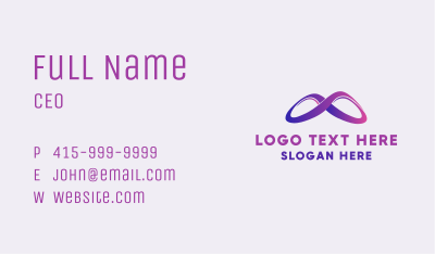 Modern Infinity Loop Business Card Image Preview
