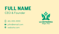 Yoga Leaf Crown Business Card Image Preview