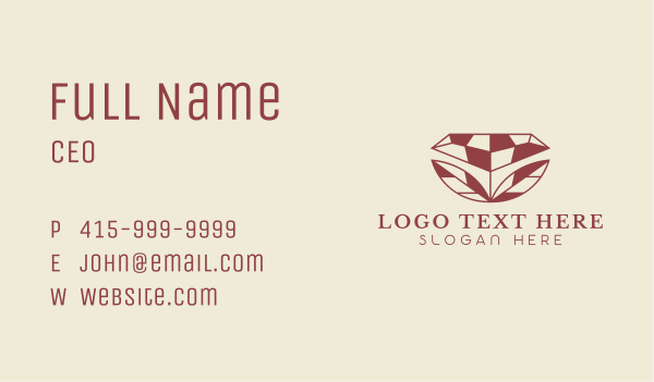 Nature Crystal Diamond Business Card Design Image Preview