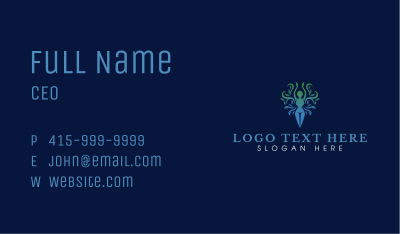 Woman Tree Yoga Business Card Image Preview