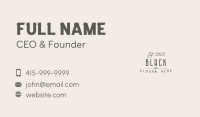 Elegant Company Wordmark Business Card Image Preview