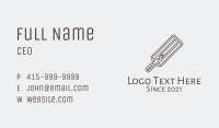 Brown Cricket Bat  Business Card Image Preview