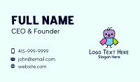 Baby Owl Toy Business Card Design