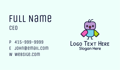 Baby Owl Toy Business Card