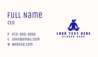 Yoga Dog Wellness Business Card Image Preview