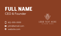 Outline Egyptian Emperor Business Card Design