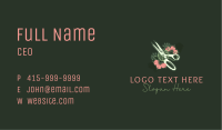 Scissors Floral Tailoring  Business Card Image Preview