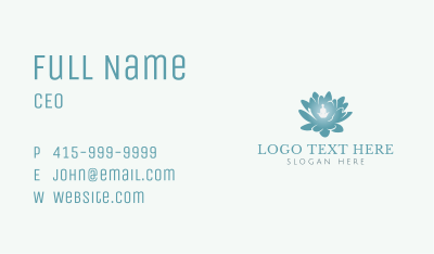 Lotus Flower Therapy Business Card Image Preview