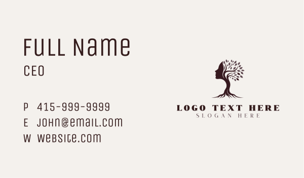 Nature Ecology Tree Business Card Design Image Preview