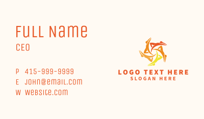 Orange People Group Business Card Image Preview