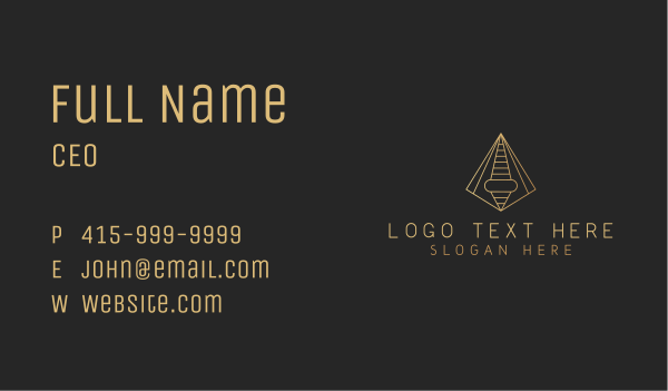 Pyramid Tech Developer Business Card Design Image Preview