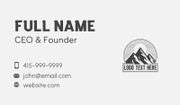 Mountain Peak Hiking Business Card Preview